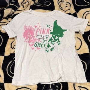 Kids Graphic Tee with Pink and Green Design